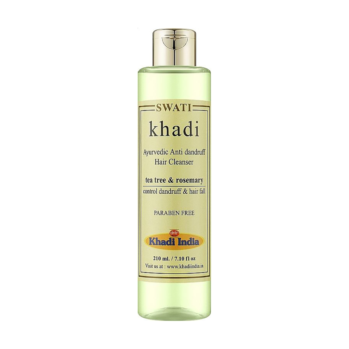 

Шампунь для волосся Khadi Swati Ayurvedic Hair Cleanser, Tea Tree & Rosemary проти лупи, 210 мл