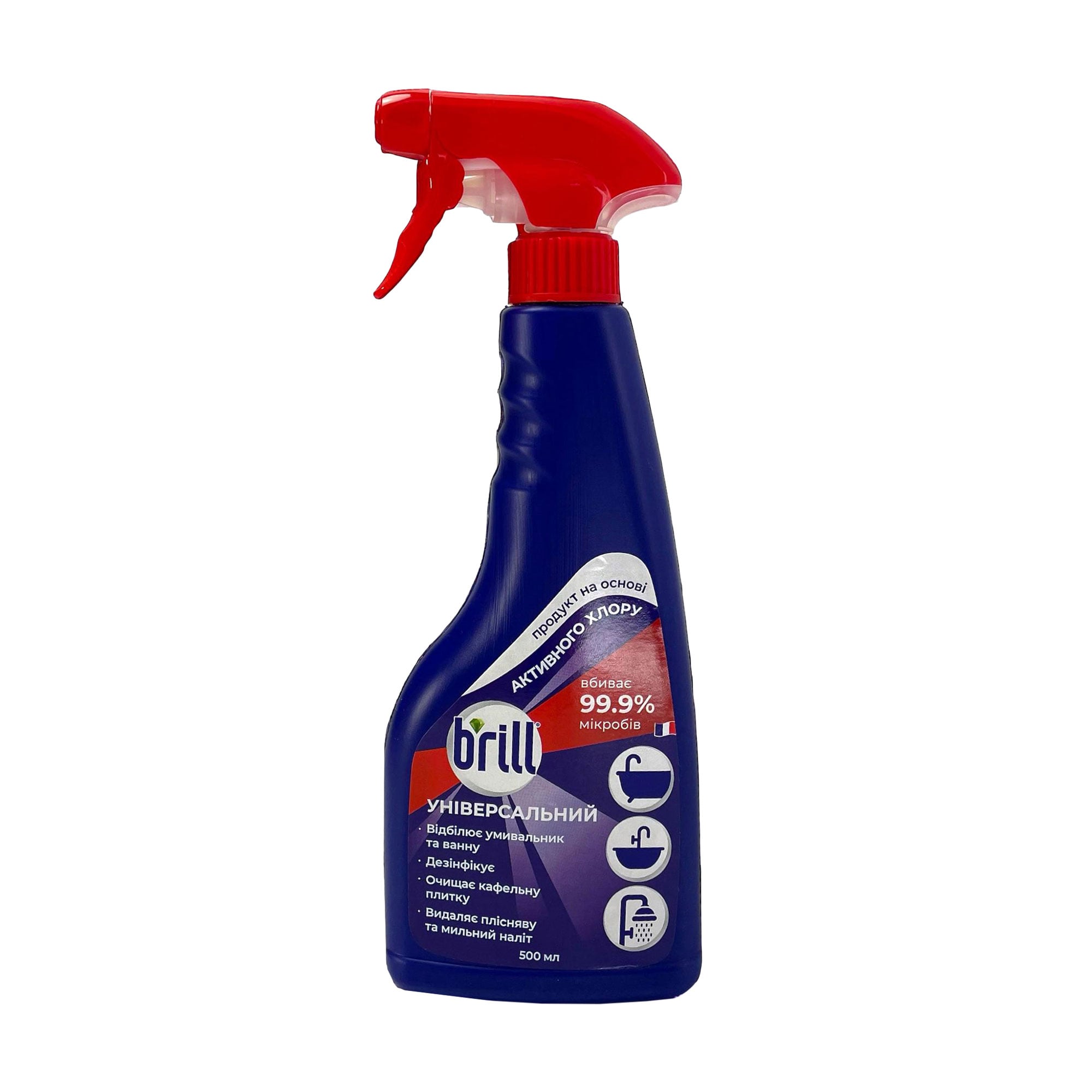 

Уцінка! Універсальний засіб для ванної кімнати Brill Активний хлор, 500 мл