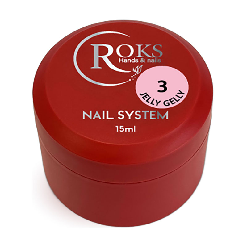 

Гель для нарощування нігтів Roks Nail System Jelly Gelly 3, 15 мл