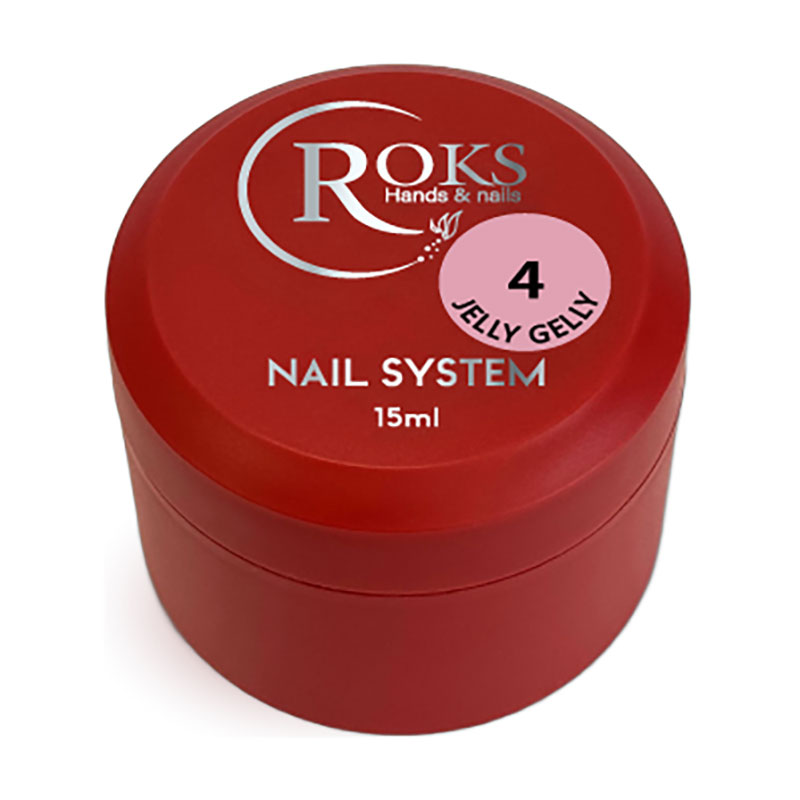 

Гель для нарощування нігтів Roks Nail System Jelly Gelly 4, 15 мл