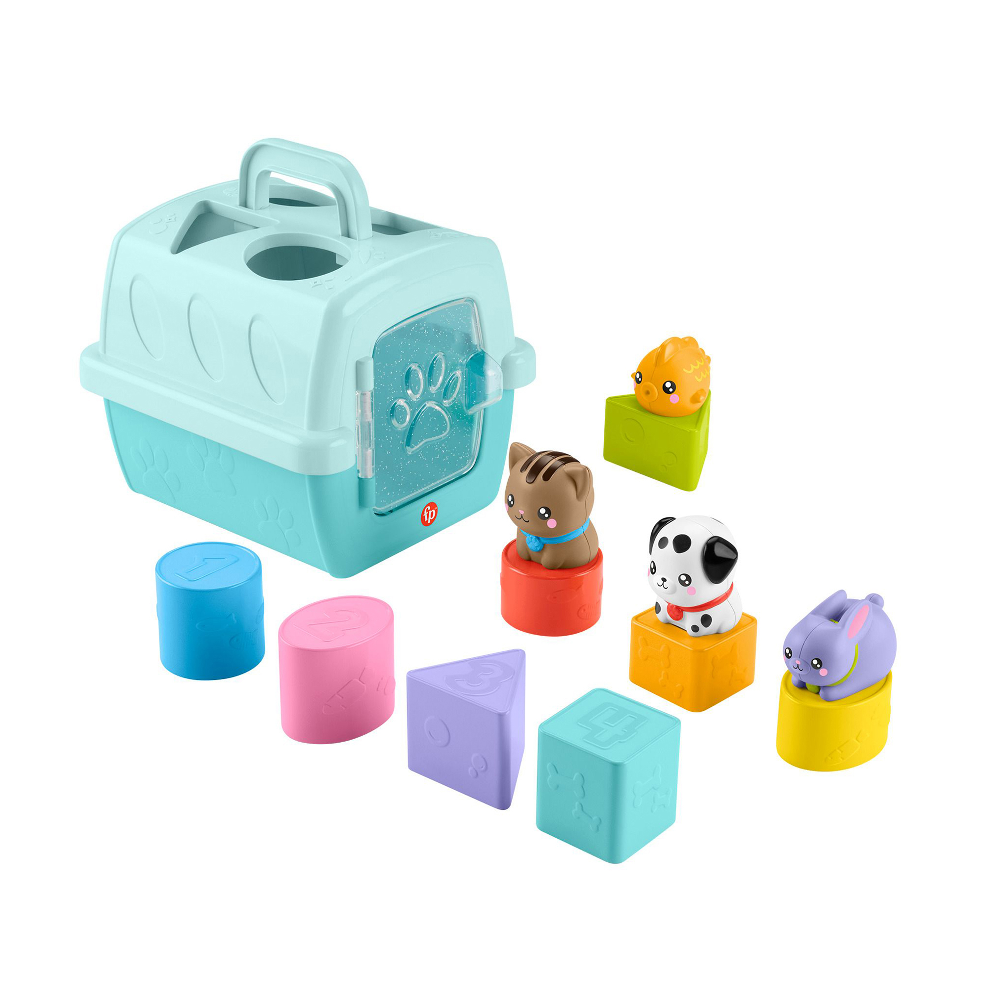 

Ігровий набір Fisher-Price Сортер-переноска з тваринками, від 6 місяців, 23*17*19 см (HTW93)