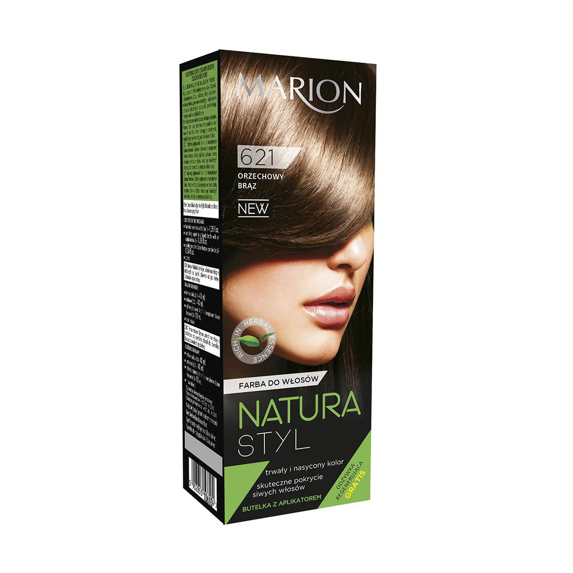 

Уцінка! Фарба для волосся Marion Natura Styl Hair Dye 621 Hazel Brown, 90 мл