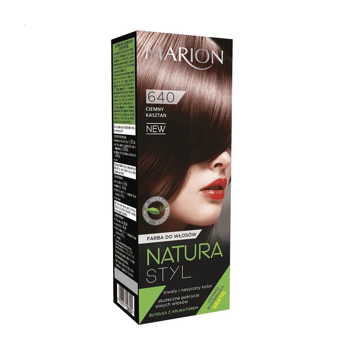 

Уцінка! Фарба для волосся Marion Natura Styl Hair Dye 640 Dark Chestnut, 90 мл
