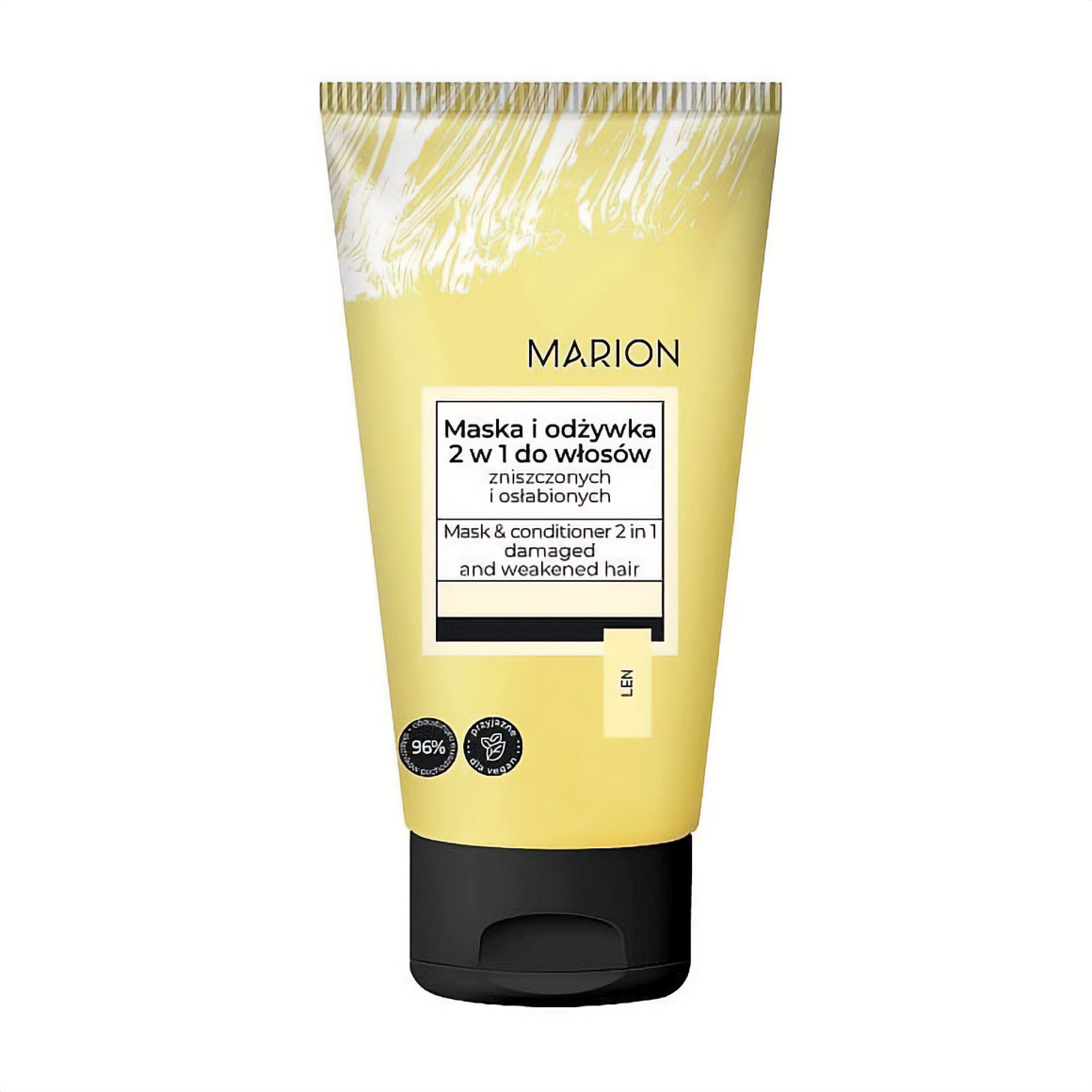 

Уцінка! Маска-кондиціонер 2 в 1 Marion Flax для пошкодженого та ослабленого волосся, 150 мл