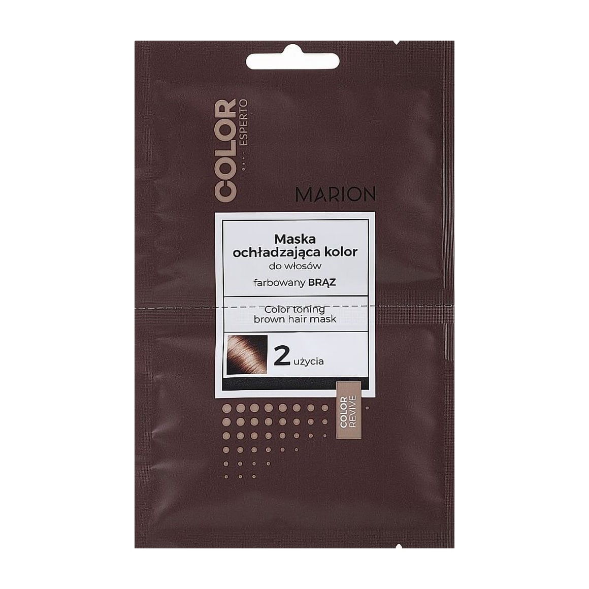 

Уцінка! Тонувальна маска Marion Color Esperto Color Toning для фарбованого волосся коричневого відтінку, 2*20 мл