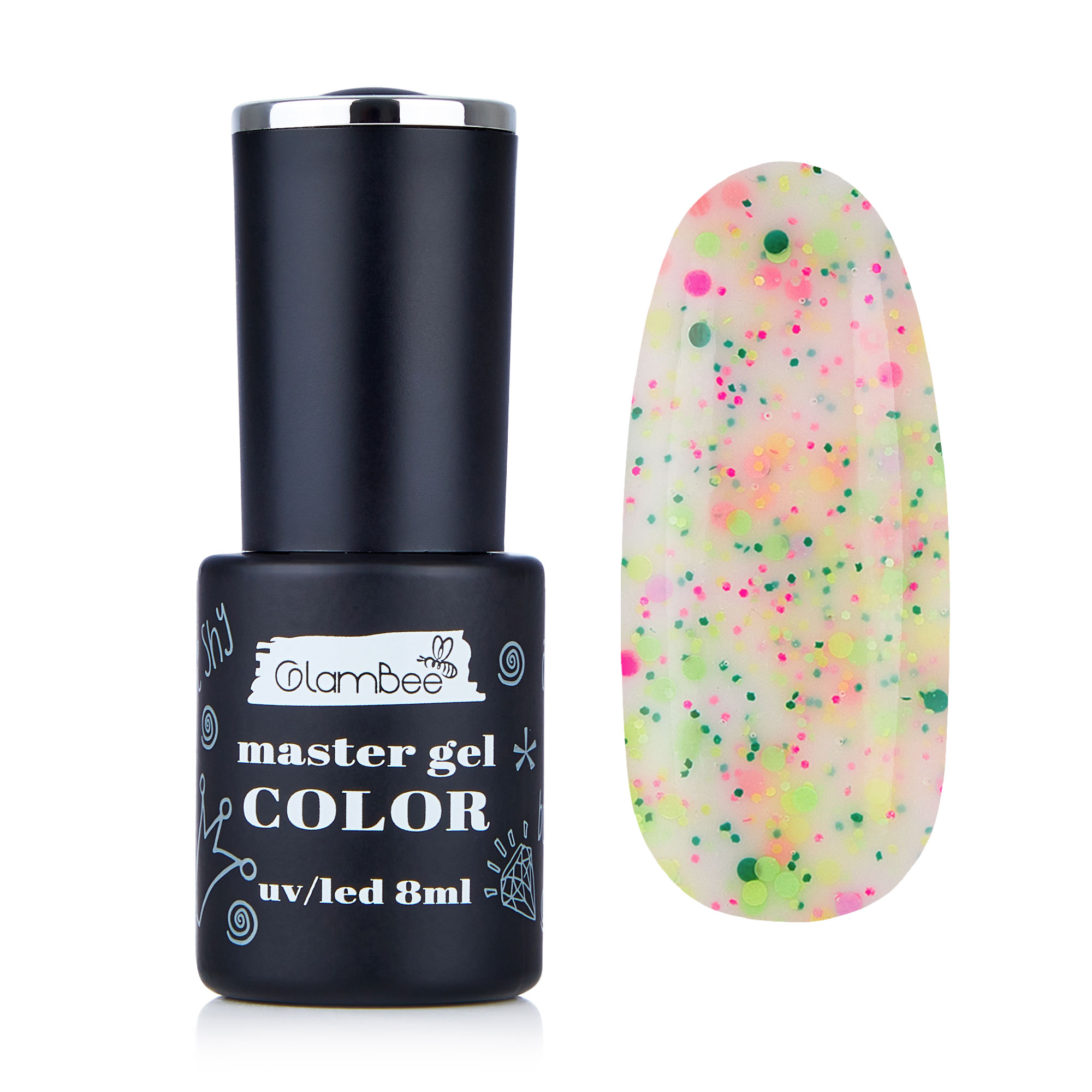 

Гель-лак для нігтів GlamBee MasterGel Color Petals 25, 8 мл