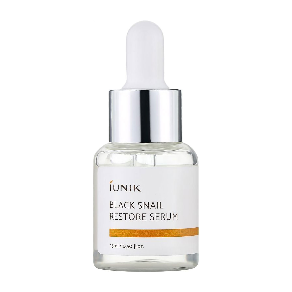 

Регенерувальна сироватка для обличчя IUNIK Black Snail Restore Serum з екстрактом муцину чорного равлика, 15 мл