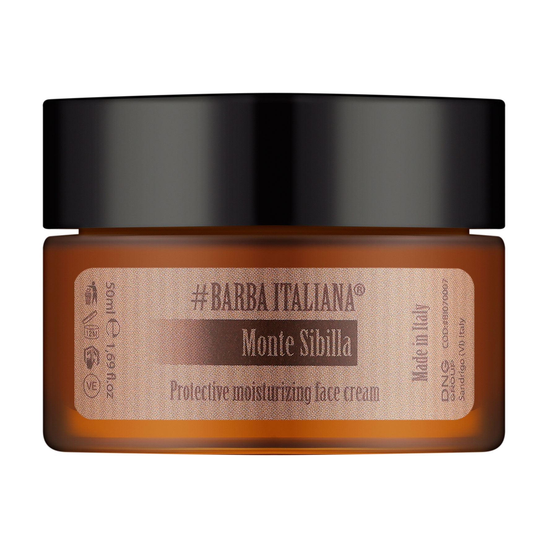 Чоловічий захисний та зволожувальний крем для обличчя Barba Italiana Monte Sibilla Protective And Moisturizing Face Cream, 50 мл