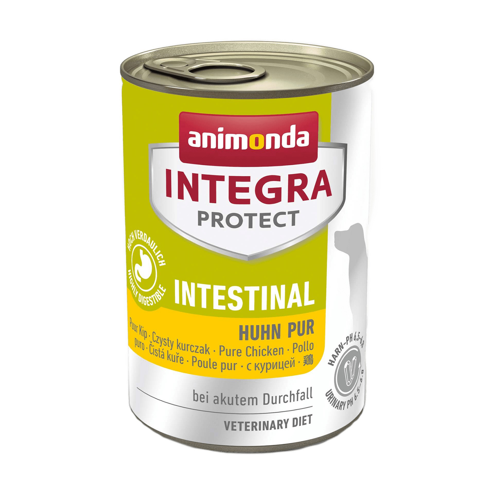 

Вологий корм для собак Animonda Integra Protect Intestinal Pure Chicken при порушенні шлунково-кишкового тракту, з куркою, 400 г