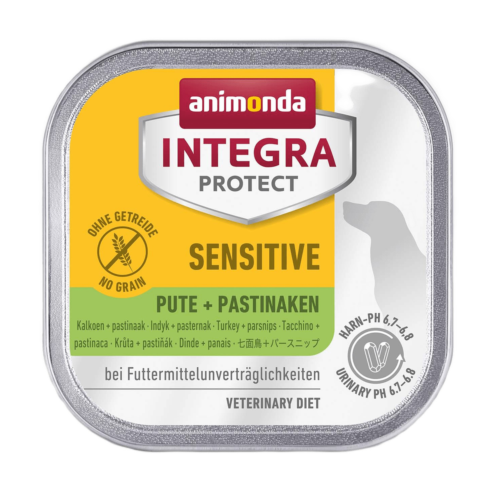 

Вологий корм для собак Animonda Integra Protect Sensitive Turkey + Parsnips при харчовій непереносимості, з індичкою та пастернаком, 150 г