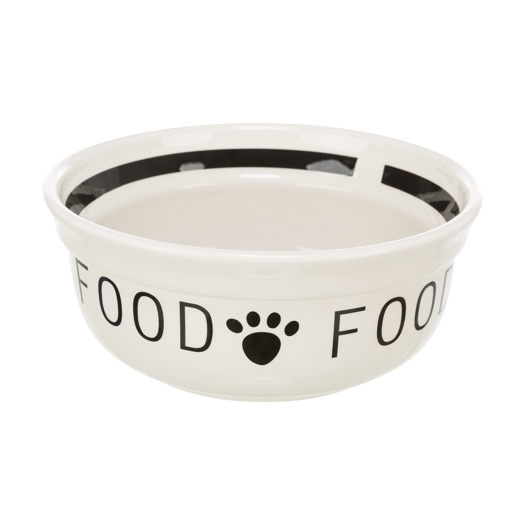 

Миска для собак Trixie Food керамічна, біло-чорна, 15 см, 600 мл (24414)
