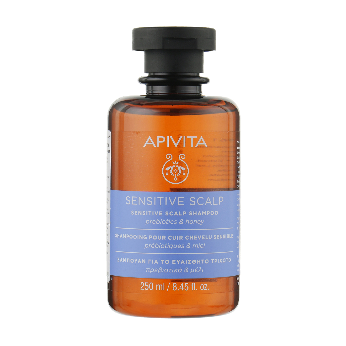 

Шампунь для шкіри голови Apivita Sensitive Scalp Shampoo Prebiotics & Honey з пребіотиками та медом, 250 мл