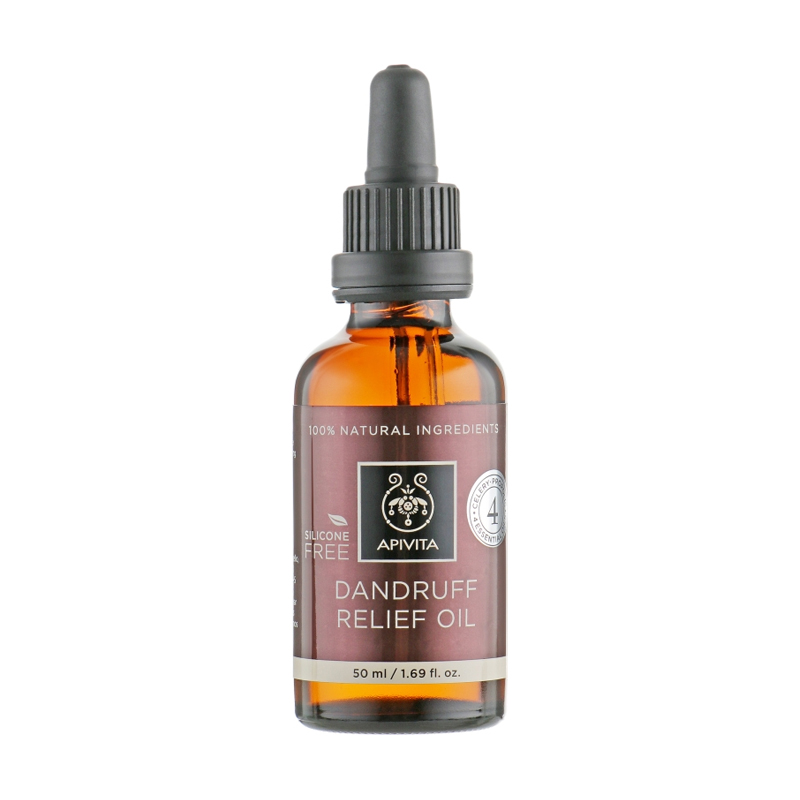 

Олія для волосся Apivita Dandruff Relief Oil For Dry & Oily Dandruff Conditions проти сухої та жирної лупи, 50 мл