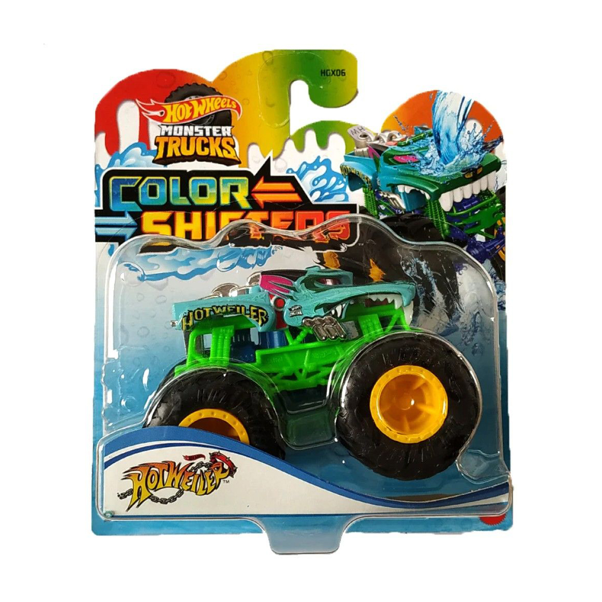 

Уцінка! Машинка-позашляховик Hot Wheels Monster Trucks Steer Clear, зелений, Зміни колір, від 3 років (HGX06)