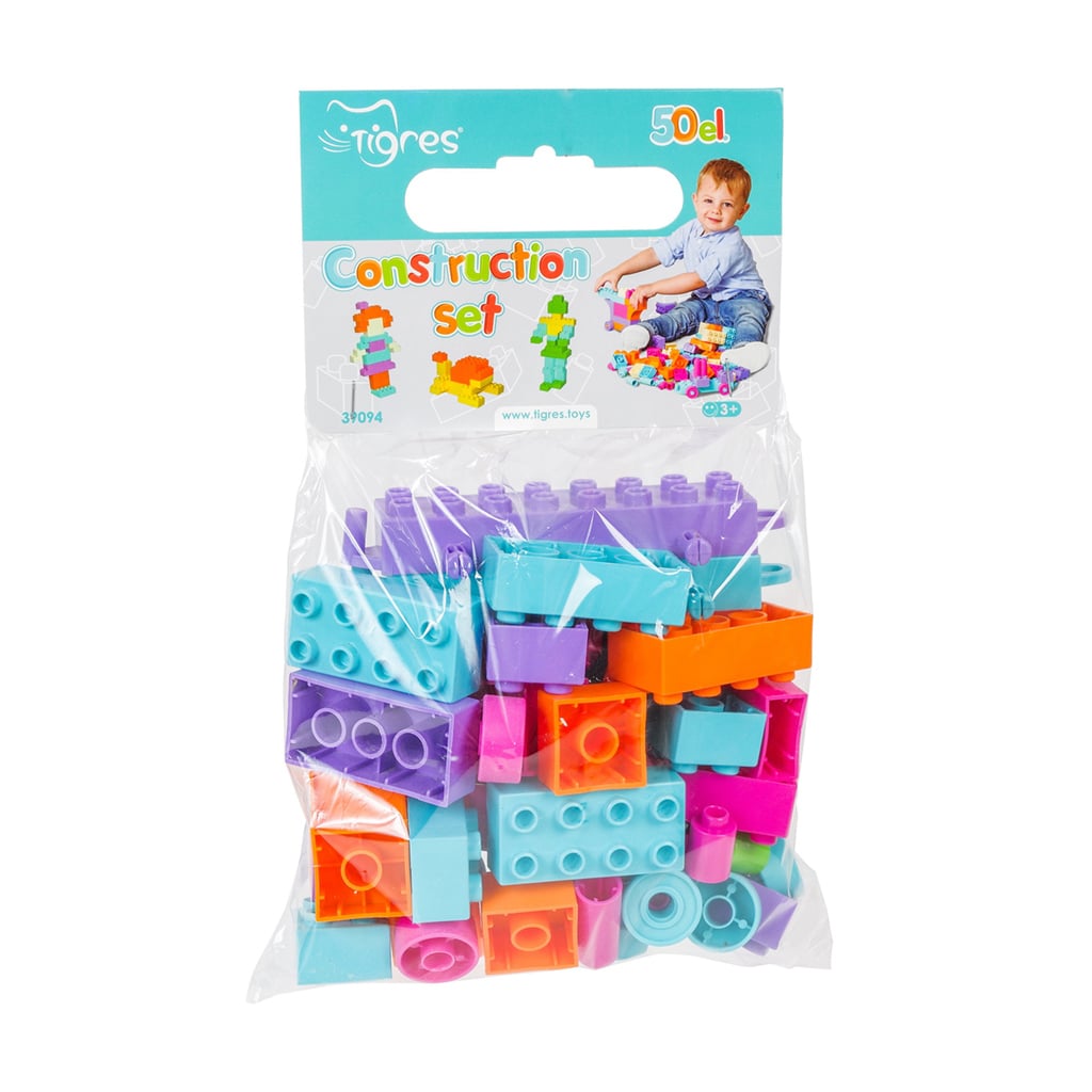 

Дитячий конструктор Tigres Construction Set, від 3 років, 29*19*9 см, 50 елементів (39094)