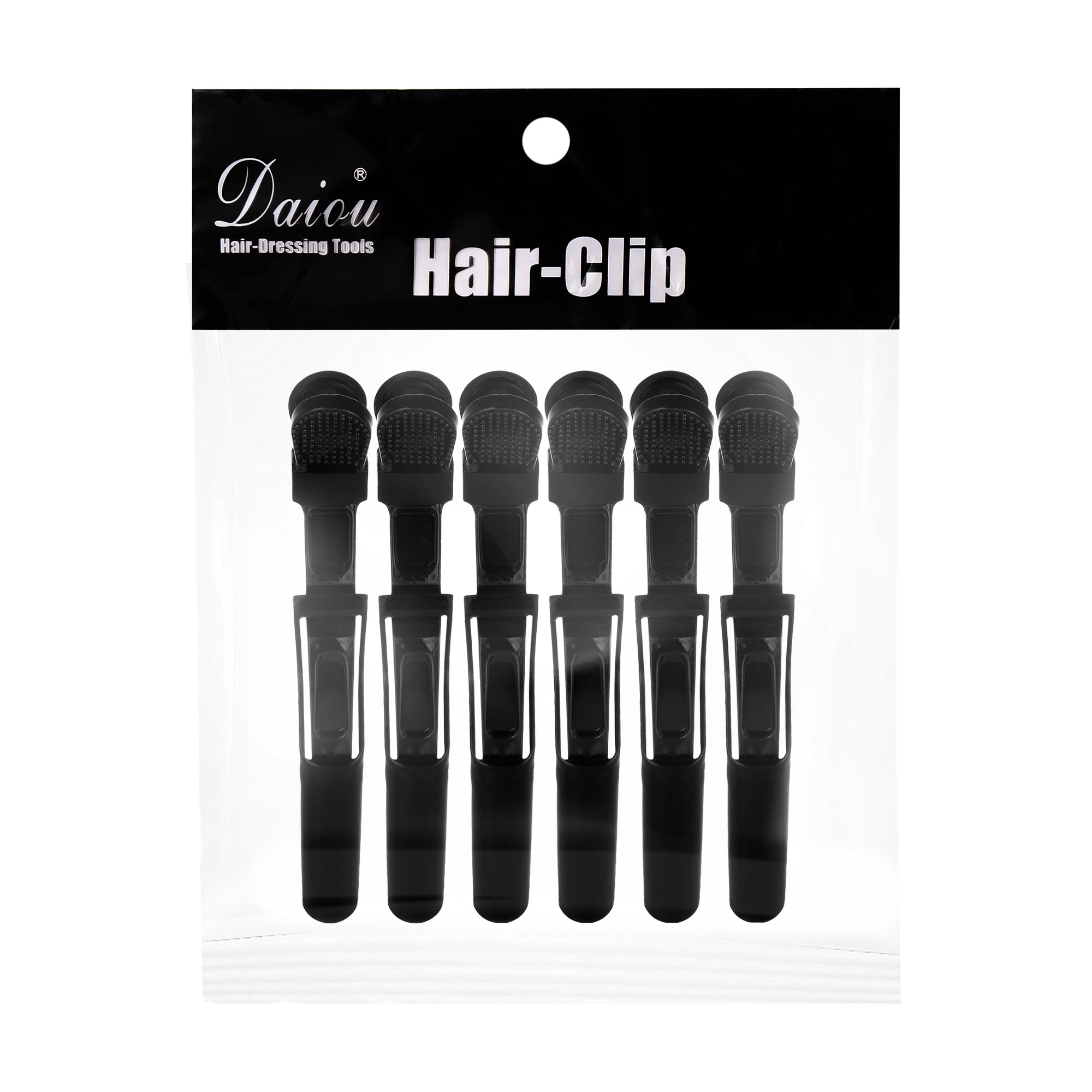 

Набір зажимів для волосся, чорні, 6 шт (24BG06)