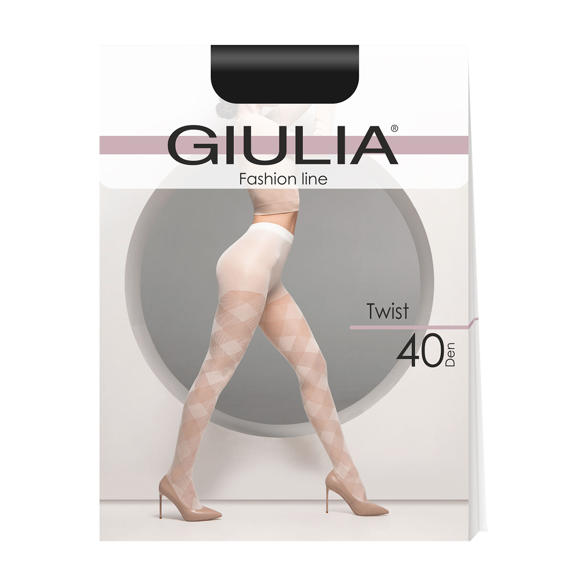 Колготки жіночі Giulia Twist з шортиками, 40 DEN (2), Crema, розмір 3