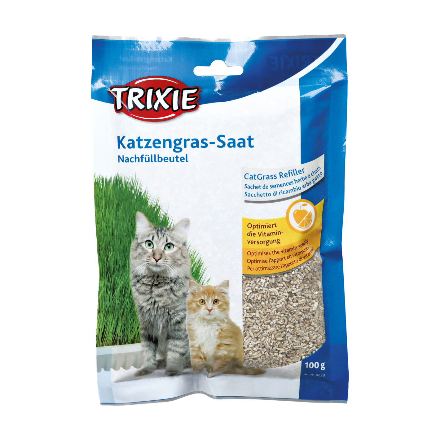 

Трава для кішок та кошенят Trixie Katzengras-Saat, 100 г (4233)