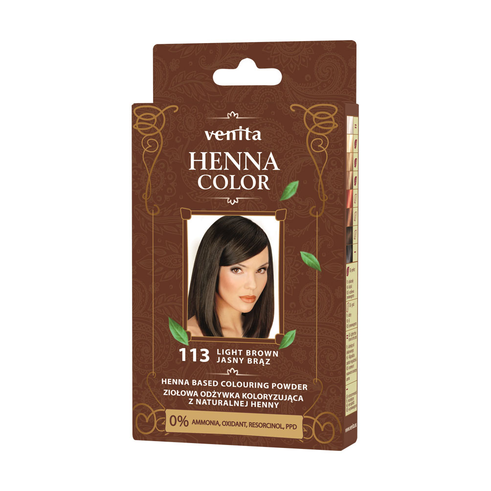 

Уцінка! Хна для фарбування волосся Venita Henna Color 113 Light Brown, 25 г