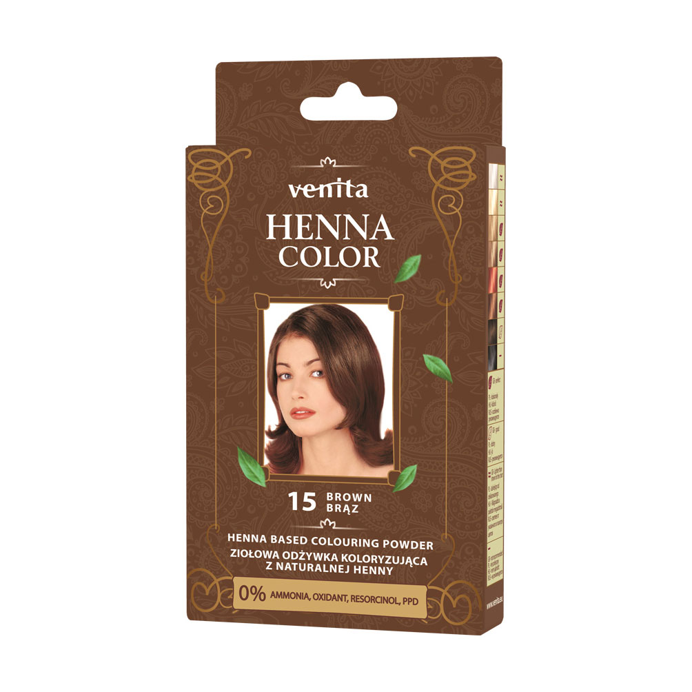 

Хна для фарбування волосся Venita Henna Color 15 Brown, 25 г