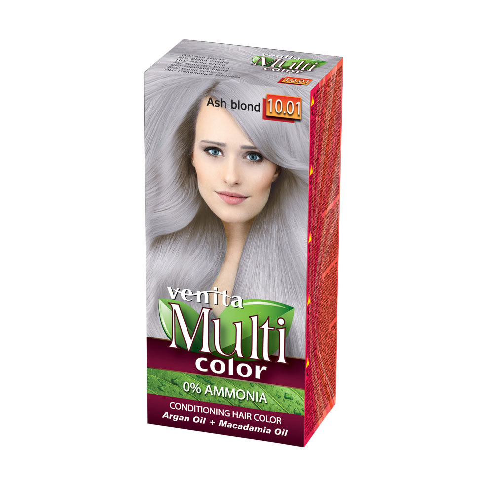 

Безаміачна фарба для волосся Venita Multi Color 10.01 Ash Blond, 100 мл