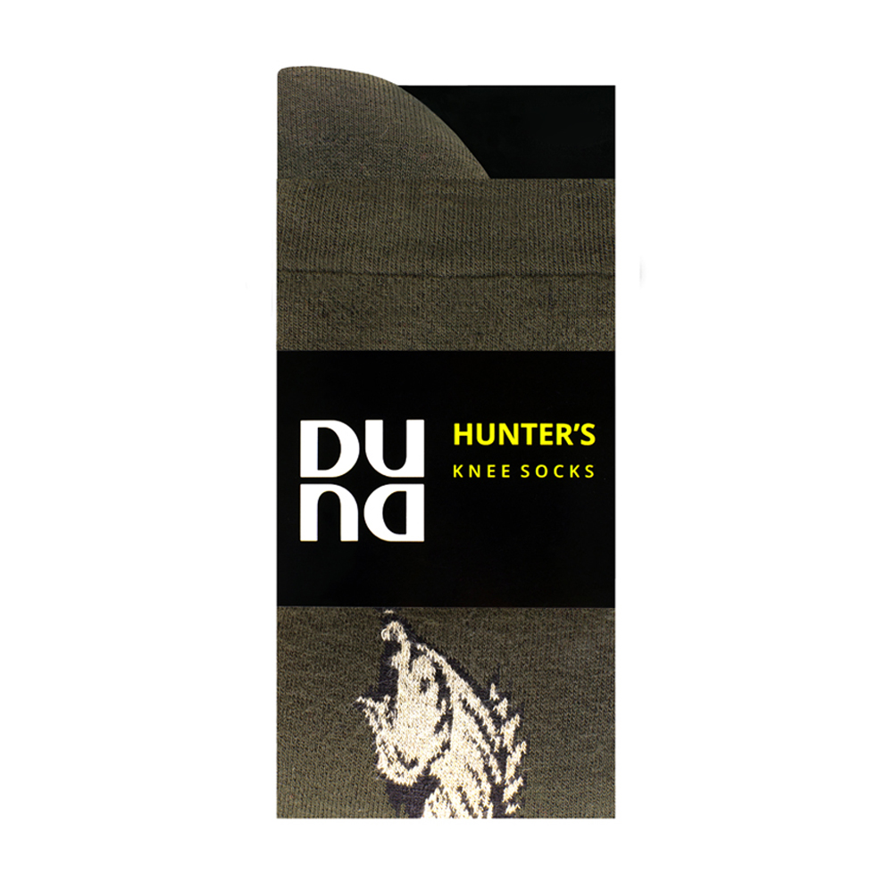 Шкарпетки чоловічі Duna 2115 Hunter's високі, хакі, розмір 25-27