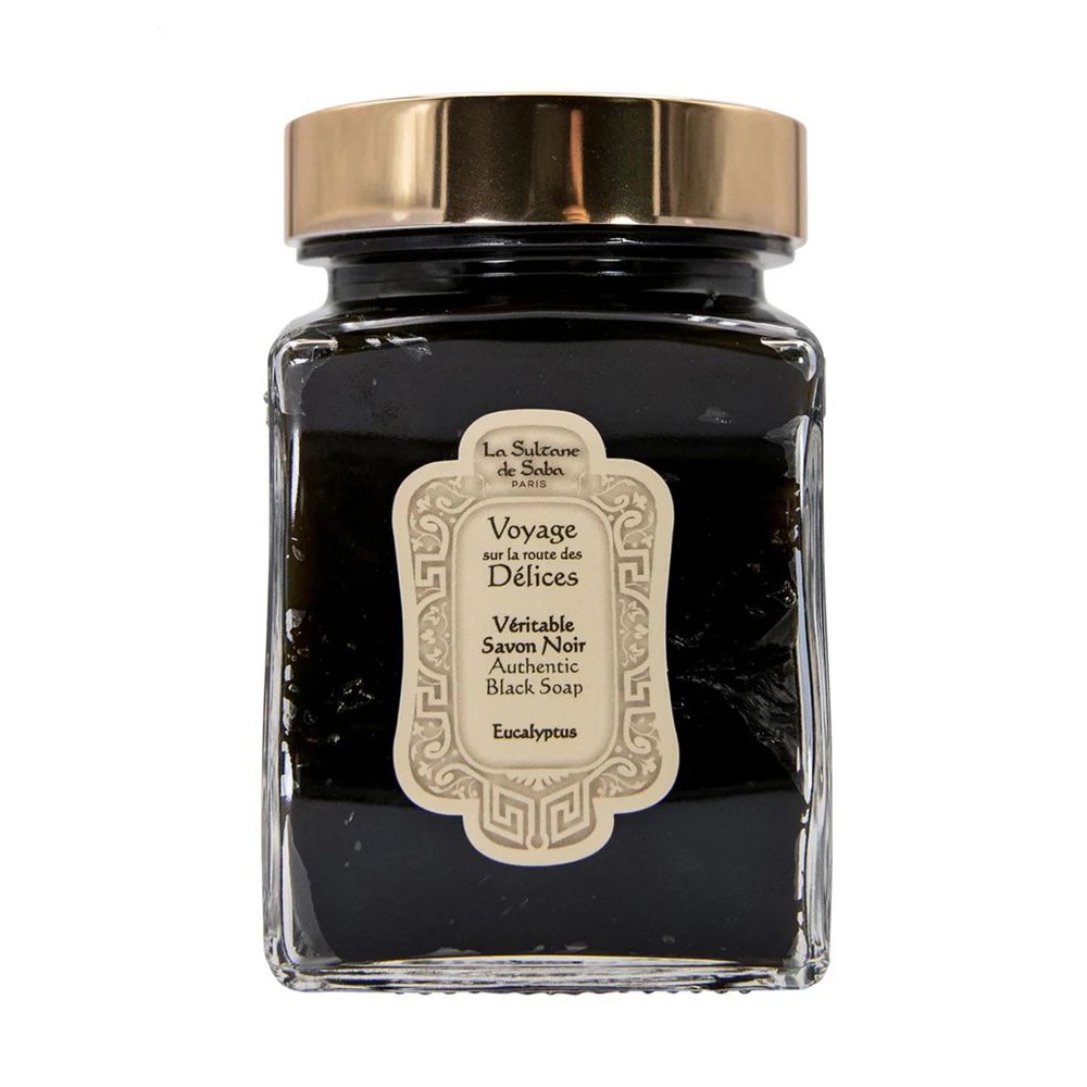 

Чорне мило для обличчя та тіла La Sultane de Saba Black Soap з евкаліптом, 300 мл