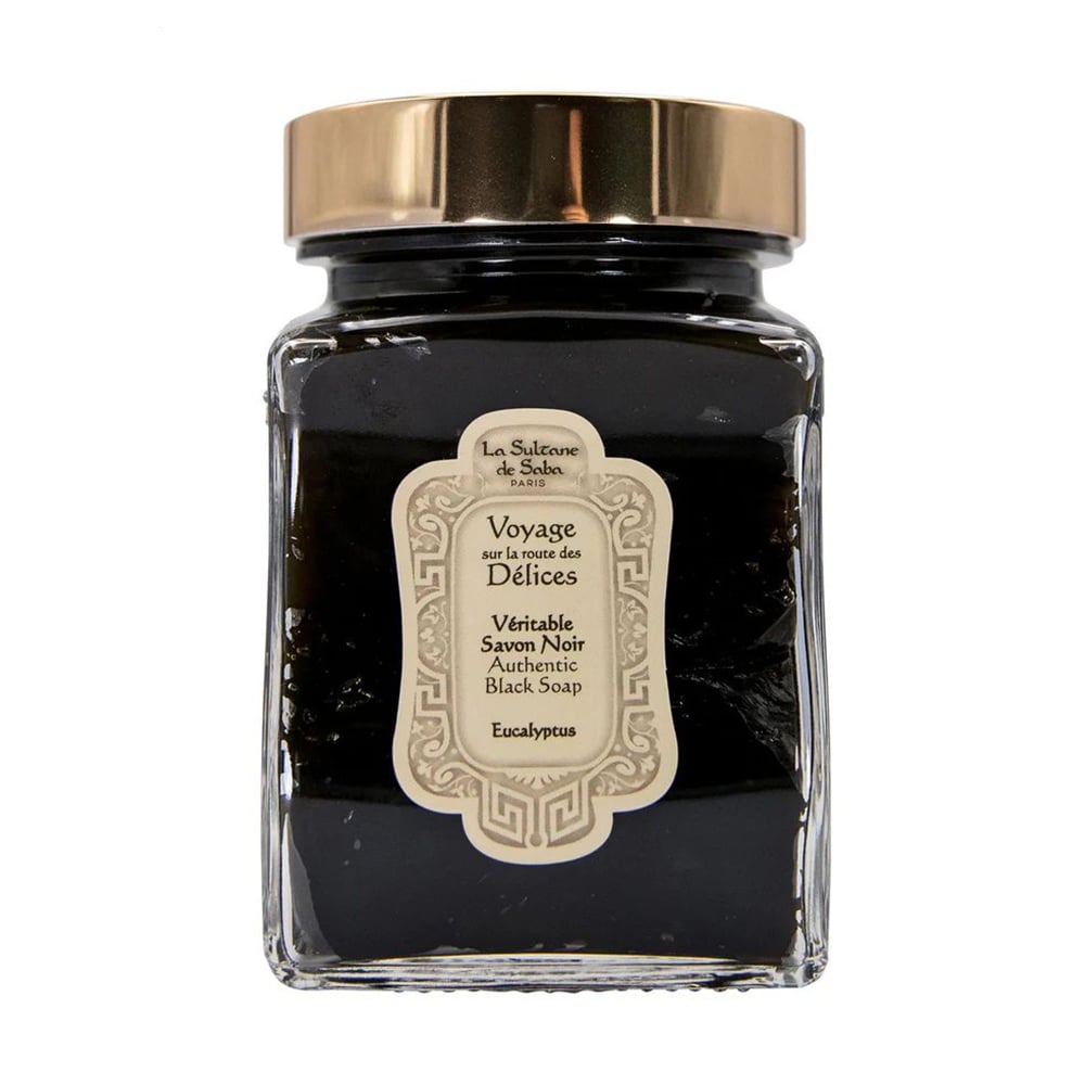 

Чорне мило для обличчя та тіла La Sultane de Saba Black Soap з евкаліптом, 300 мл