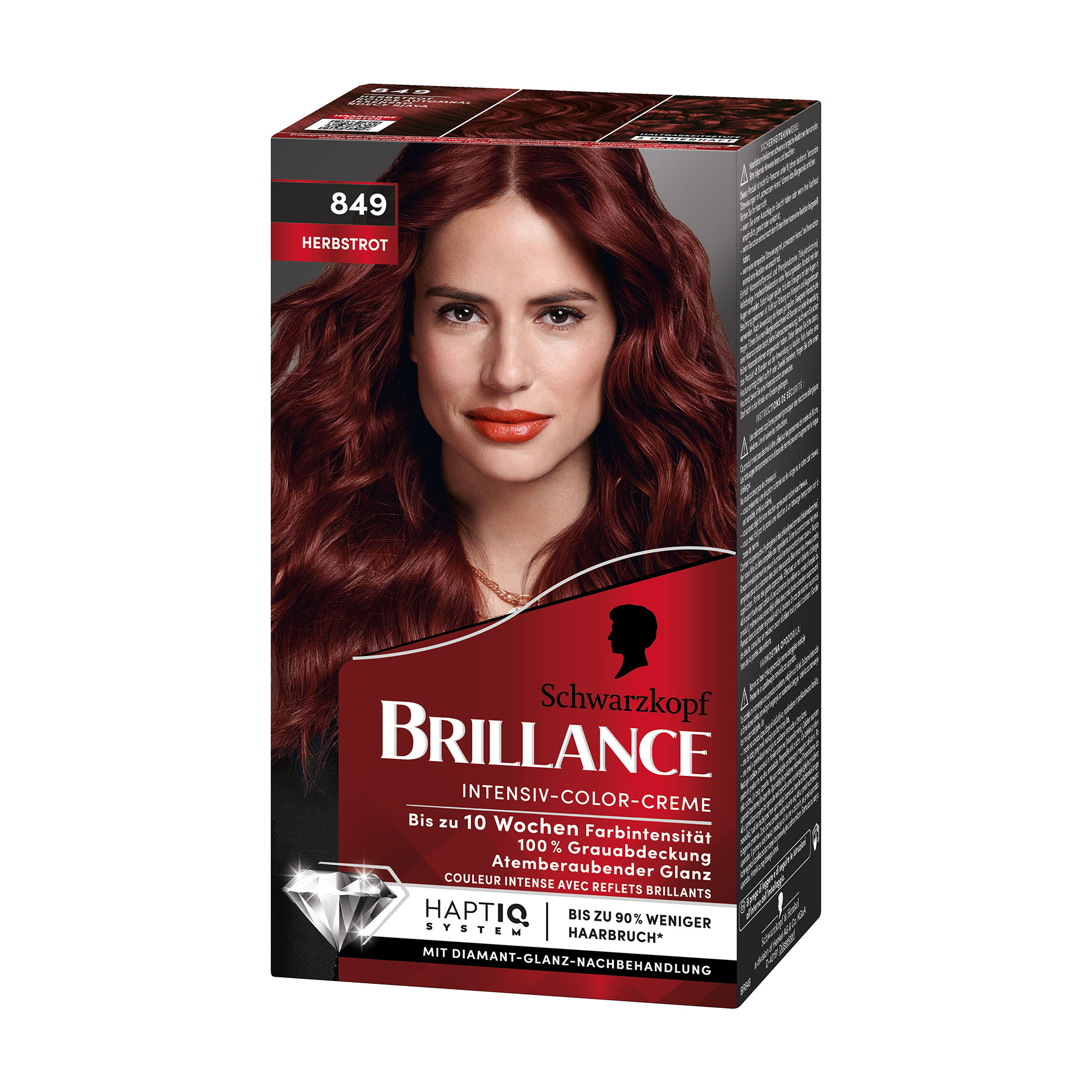 

Інтенсивна крем-фарба для волосся Brillance 849 Бордова марсала, 160 мл