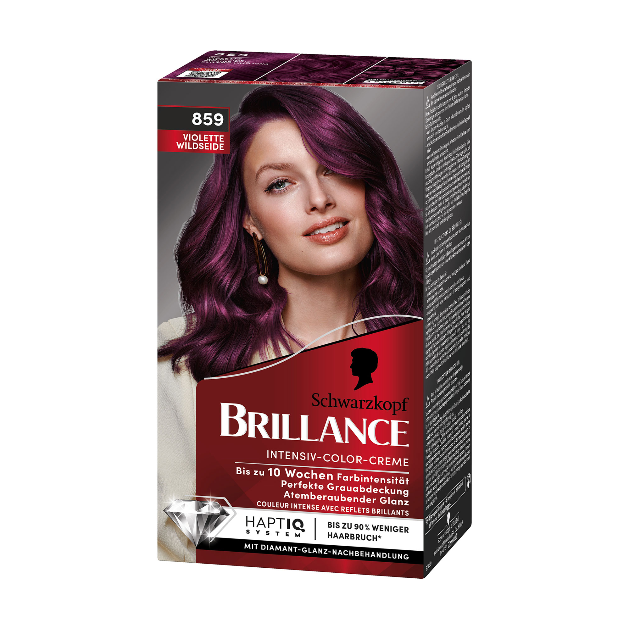 

Інтенсивна крем-фарба для волосся Brillance 859 Благородний аметист, 160 мл