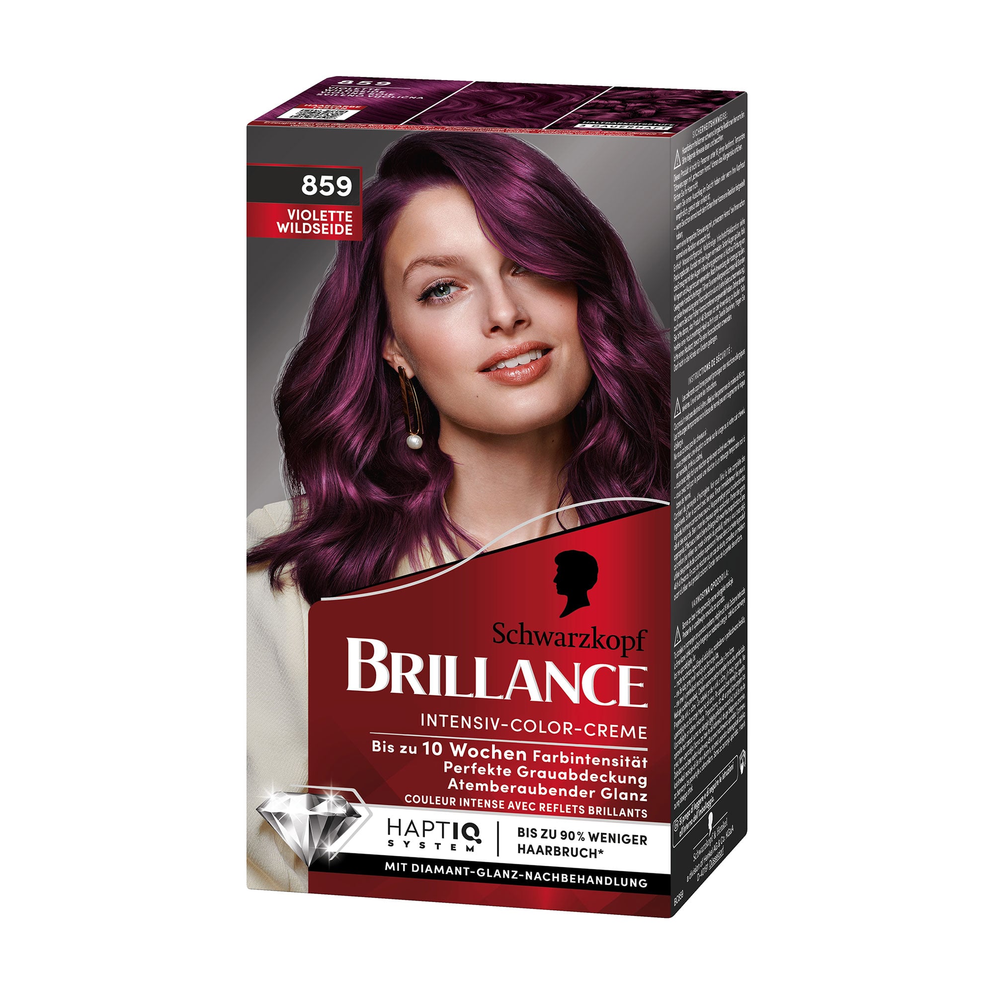 

Інтенсивна крем-фарба для волосся Brillance 859 Благородний аметист, 160 мл