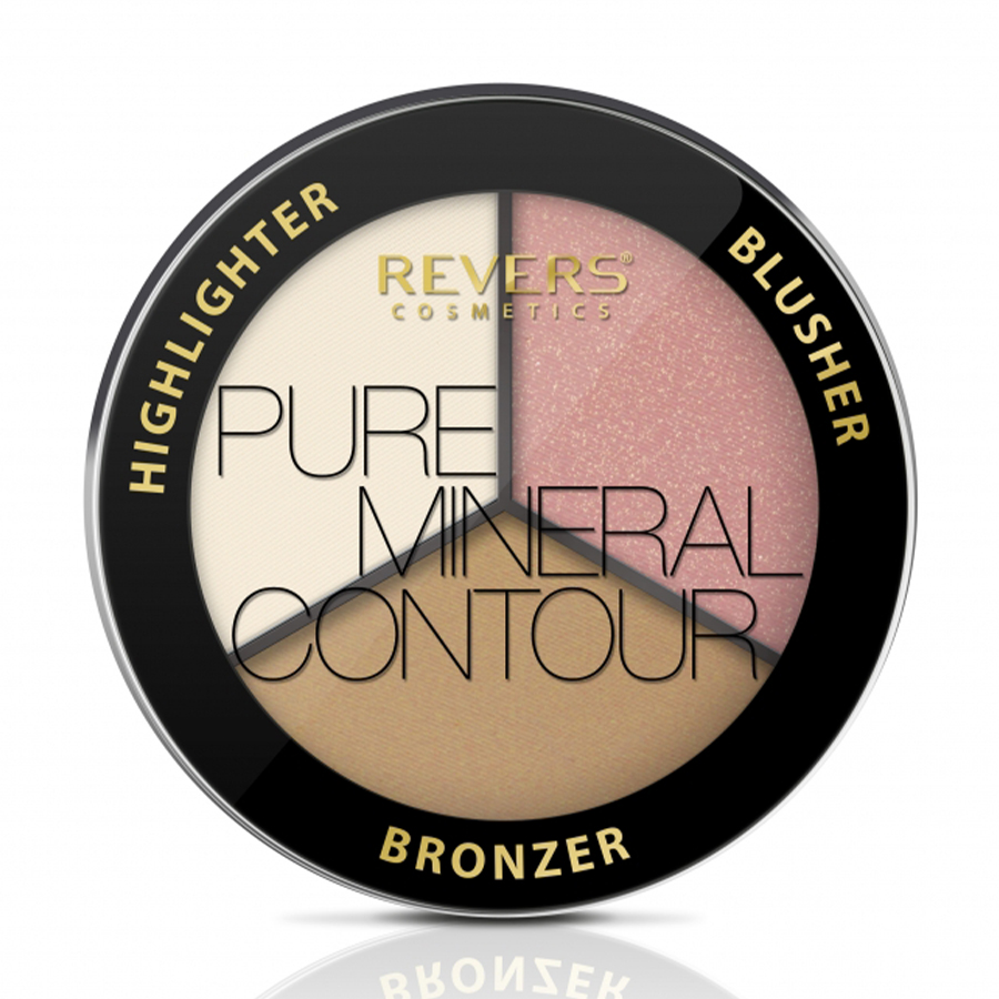 

Палетка для контурингу обличчя Revers Cosmetics Pure Mineral Contour 04, 7.5 г