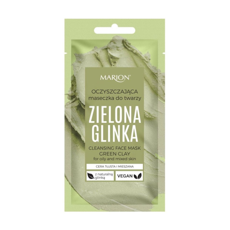 

Уцінка! Очищувальна маска для обличчя з зеленої глини Marion Green Clay Cleansing Face Mask, 8 мл