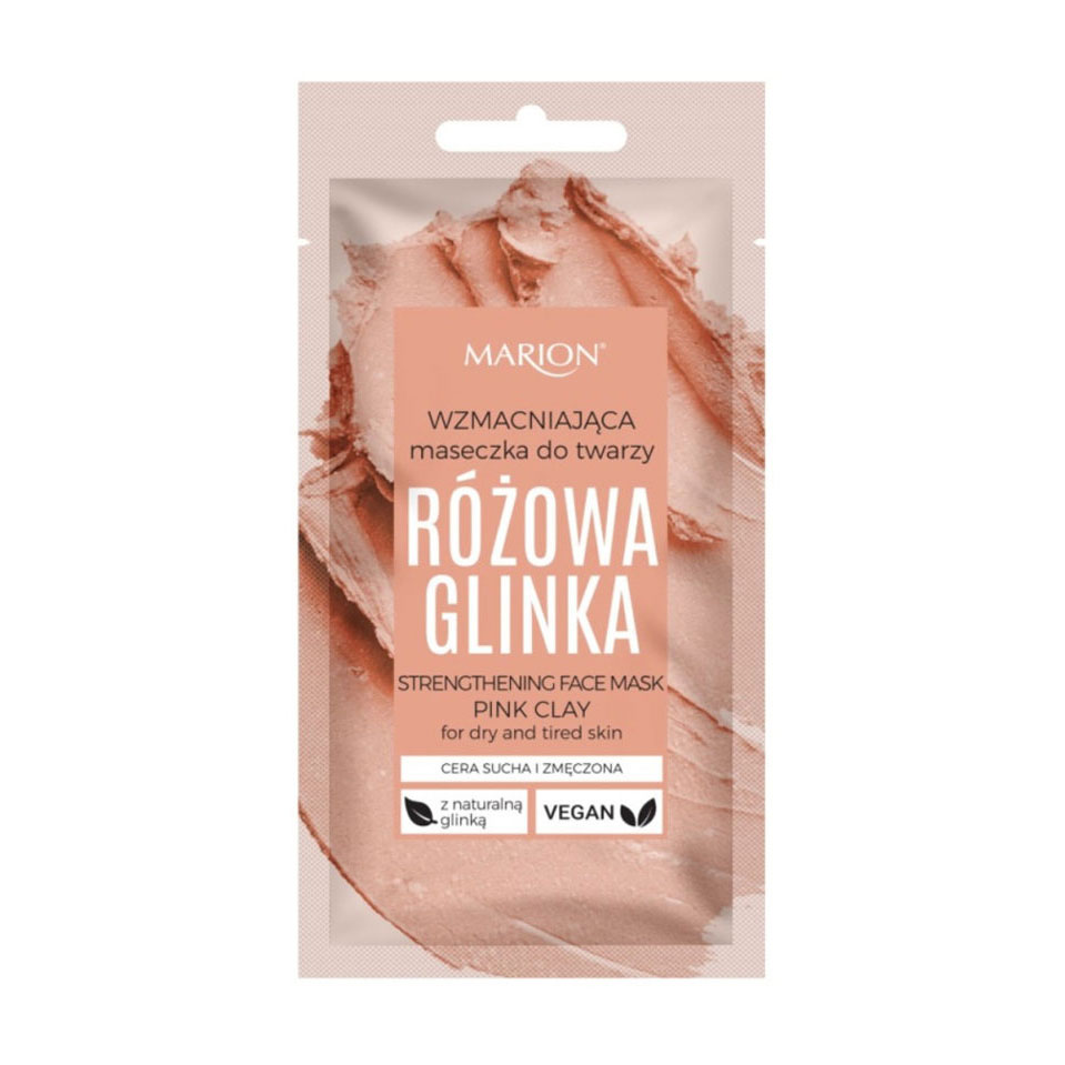 

Уцінка! Зміцнювальна маска для обличчя з рожевою глиною Marion Pink Clay Strenghtening Face Mask, 8 мл