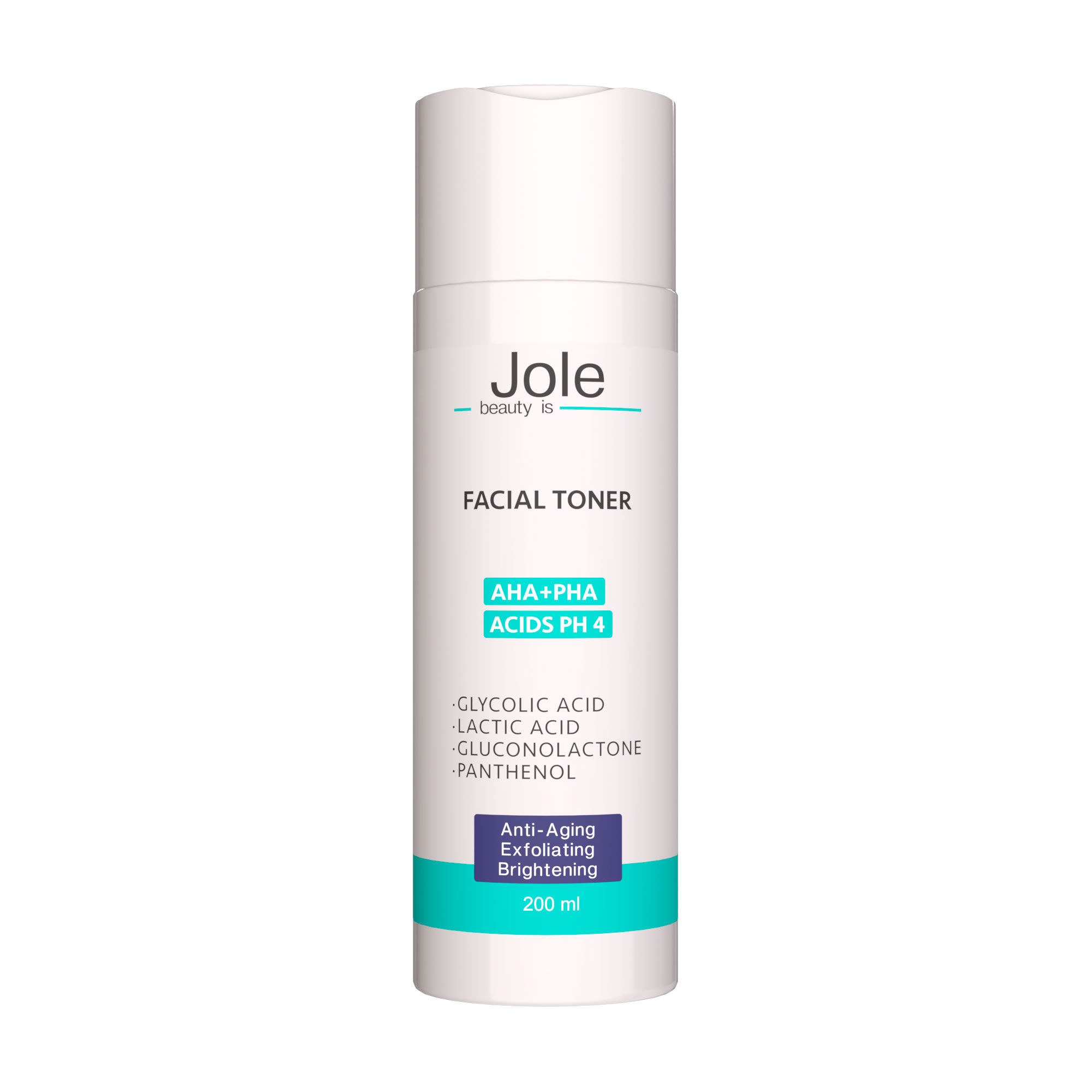 Уцінка! Тонер для обличчя Jole Facial Toner AHA + PHA з кислотами, 200 мл