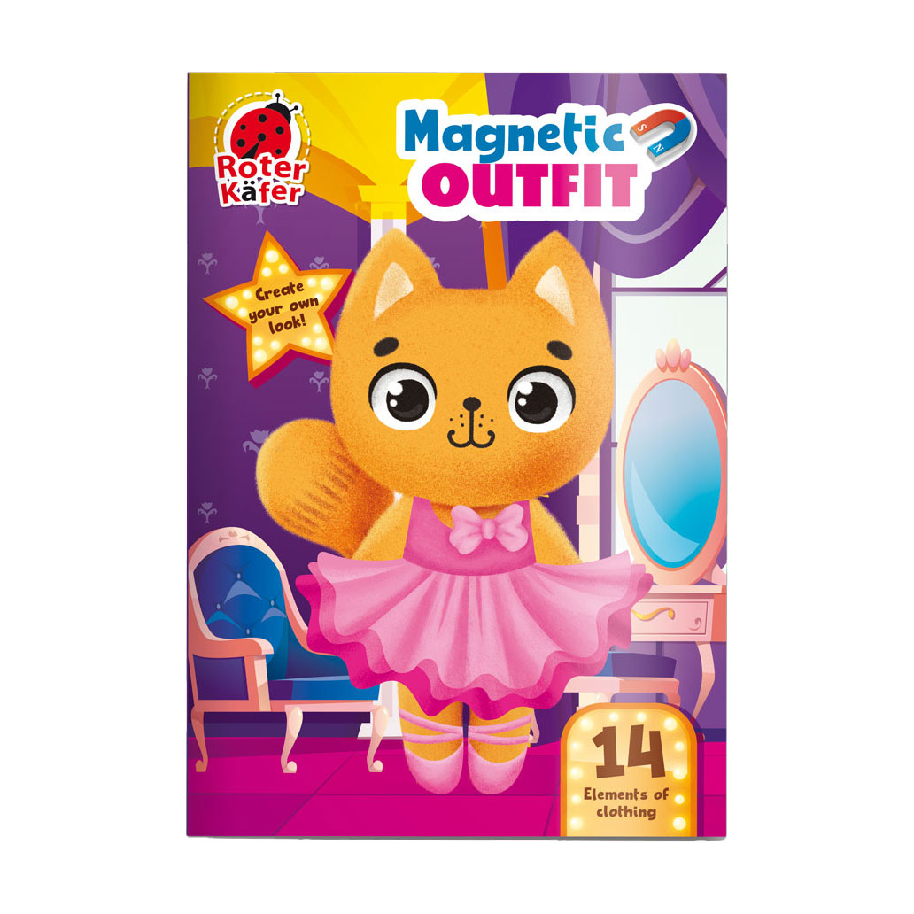 

Настільна гра Roter Kafer Магнітна одягалка Кішечка, 17*0.5*27 см, від 3 років, 14 елементів (RK2120-06)