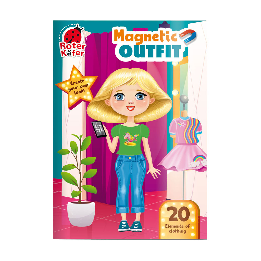 

Настільна гра Roter Kafer Магнітна одягалка Повсякденний образ, 17*0.5*27 см, від 3 років, 15 елементів (RK2120-03)