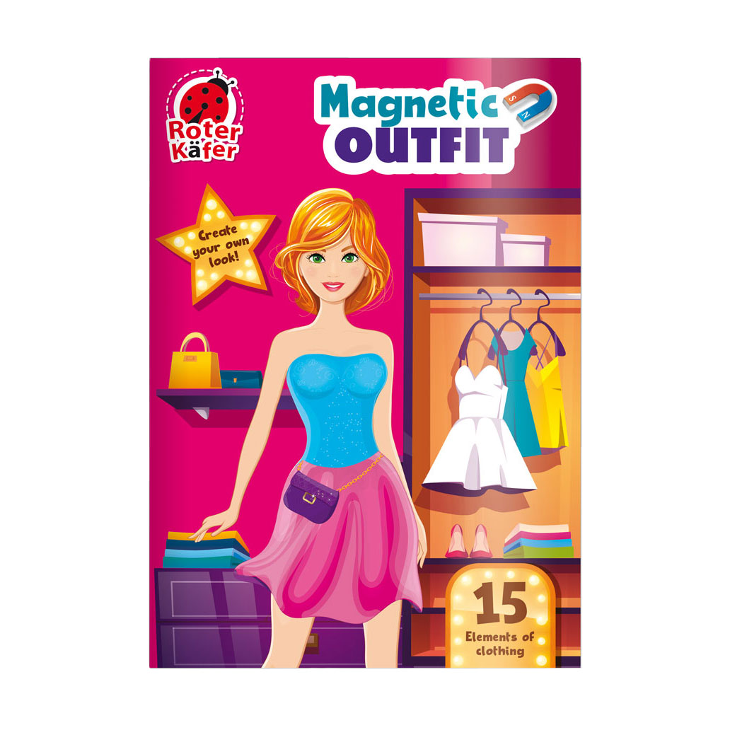

Настільна гра Roter Kafer Магнітна одягалка Модна дівчина, 17*0.5*27 см, від 3 років, 20 елементів (RK2120-04)