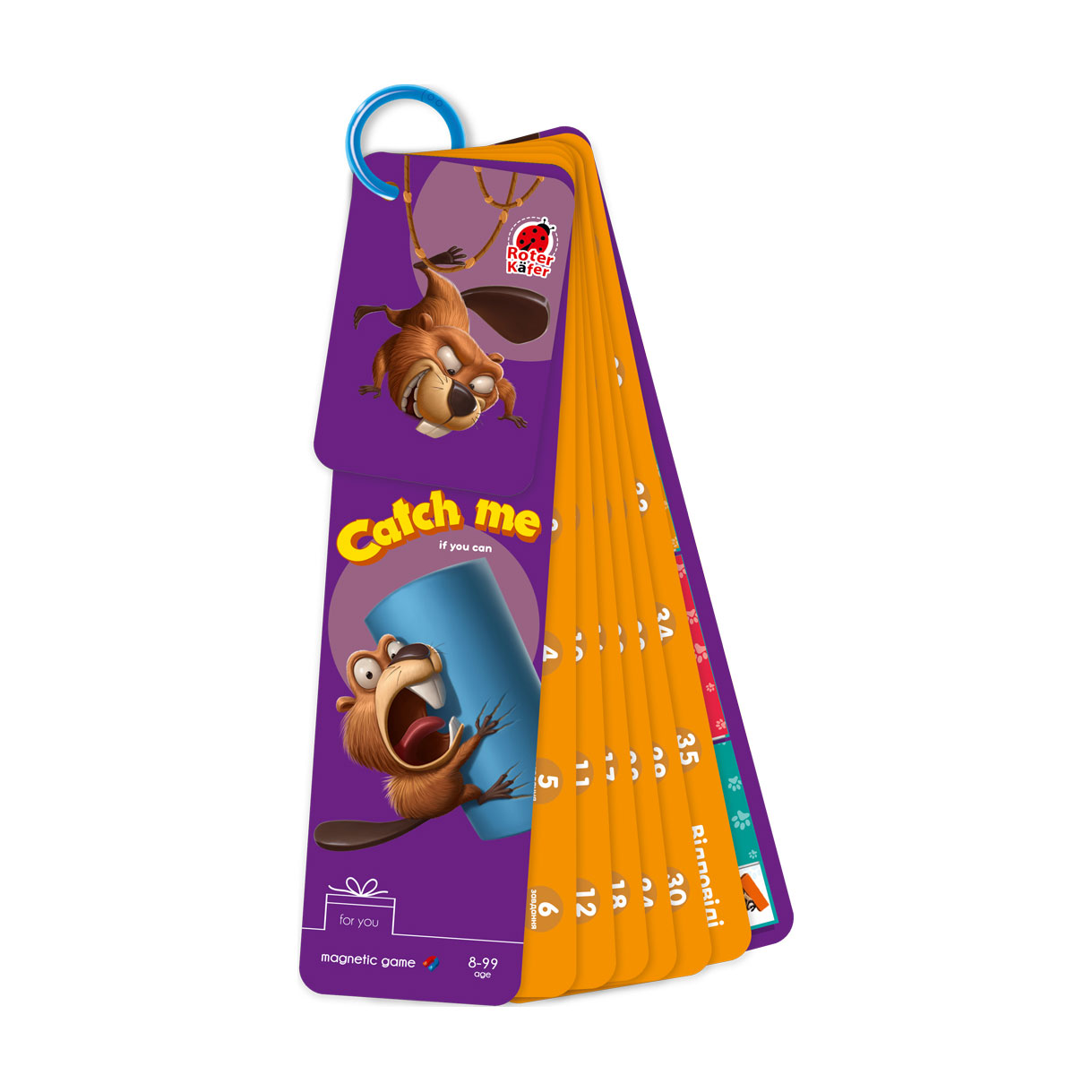 

Настільна магнітна гра Roter Kafer Кмітливі бобри, 6*3.3*23.5 см, від 8 років, 10 елементів (RK2020-08)