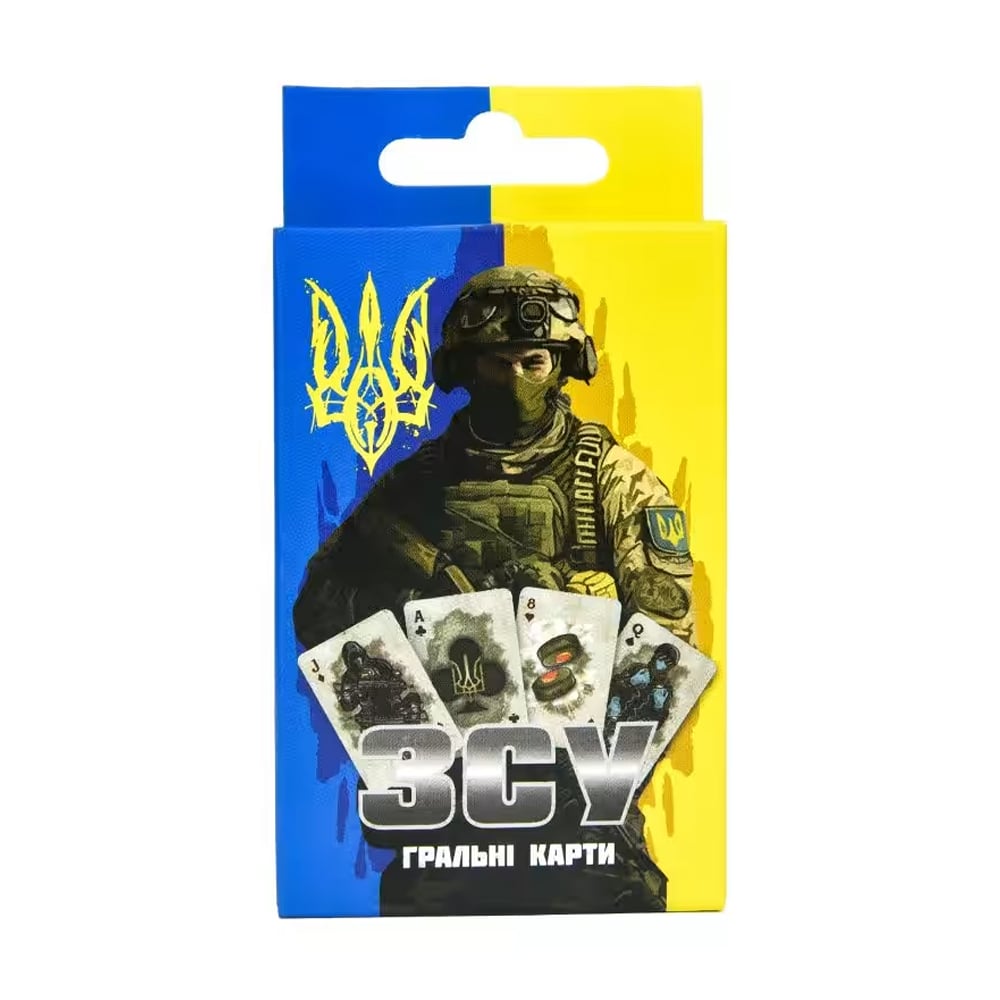 

Гральні картки Strateg ЗСУ українською мовою, 11*6*1.2 см, від 18 років, 36 шт (30787)