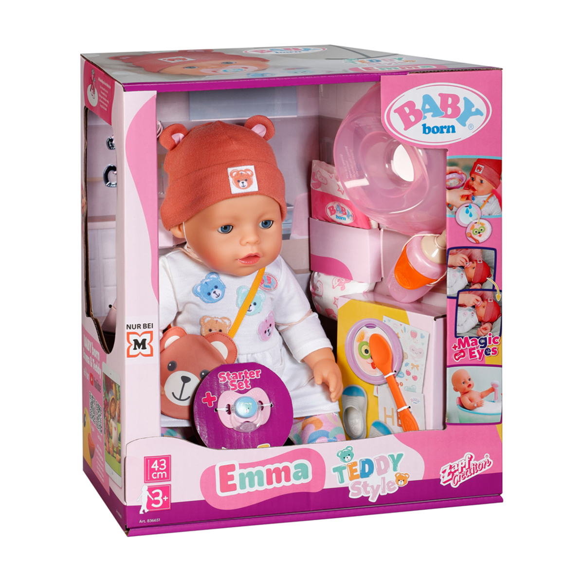 

Лялька BABY born Емма-Тедді, від 3 років, 43 см (836651)