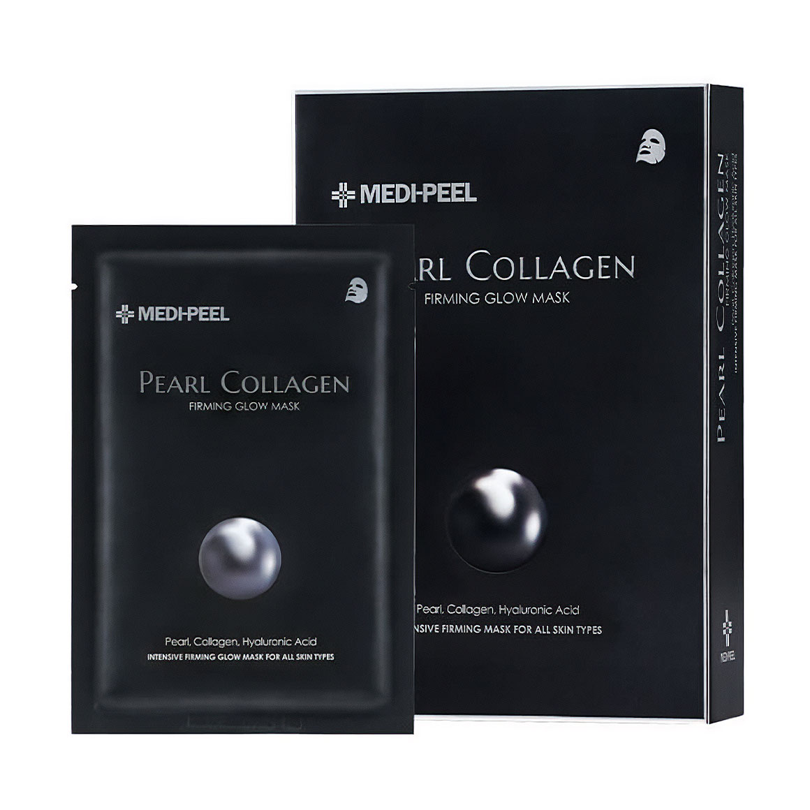 

Уцінка! Тканинна маска для обличчя Medi-Peel Pearl Collagen Firming Glow Mask з перлинний колагеном, 25 мл*10 шт