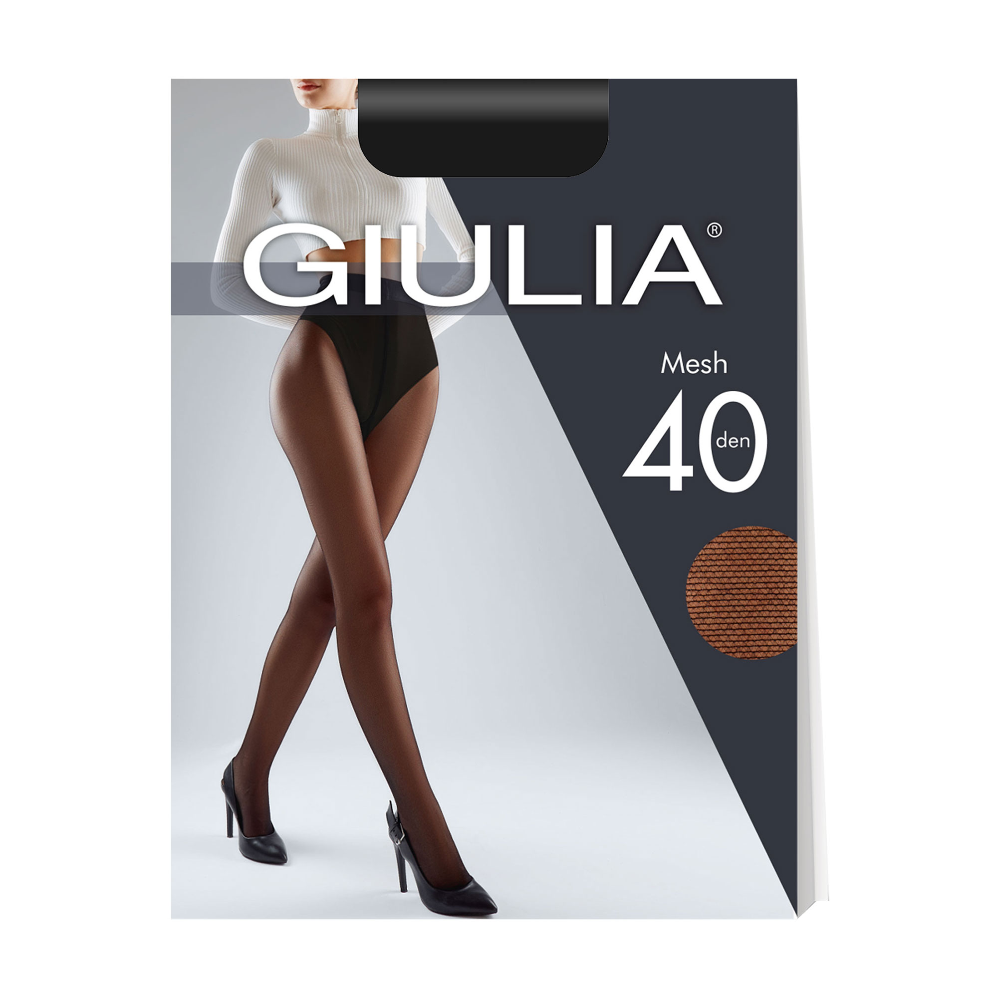 

Колготки жіночі Giulia Mesh, 40 DEN, Nero, розмір 3