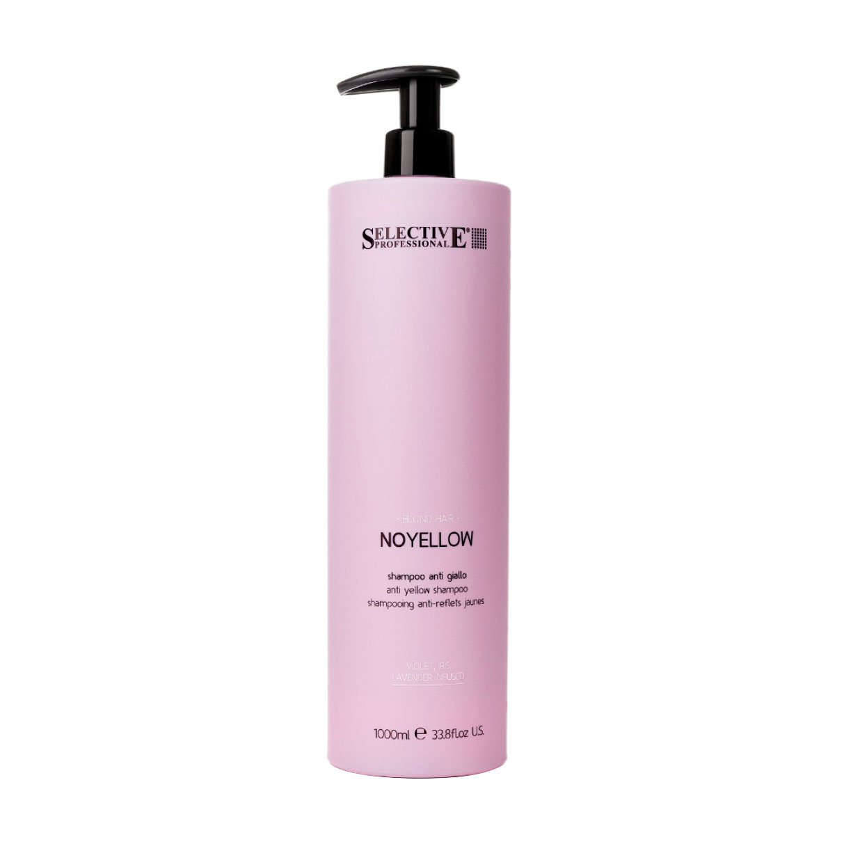 

Уцінка! Шампунь Selective Professional No Yellow Anti Yellow Shampoo для усунення небажаних жовтих відтінків, 1 л
