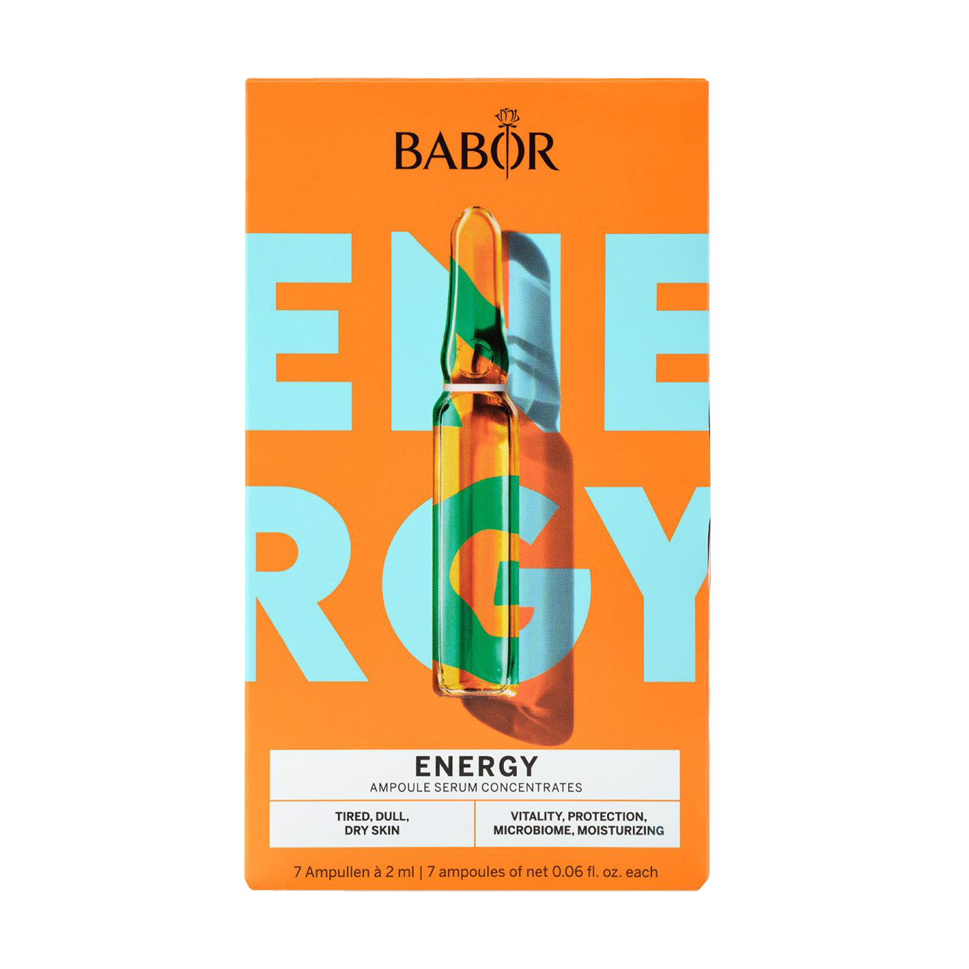 

Ампули для обличчя Babor Energy Ampoule Concentrates для втомленої, тьмяної та сухої шкіри, 7*2 мл