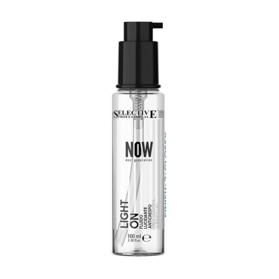 

Уцінка! Флюїд-блиск Selective Professional Now Next Generation Light On Frizz для надання блиску волоссю, рівень фіксації 1, 300 мл