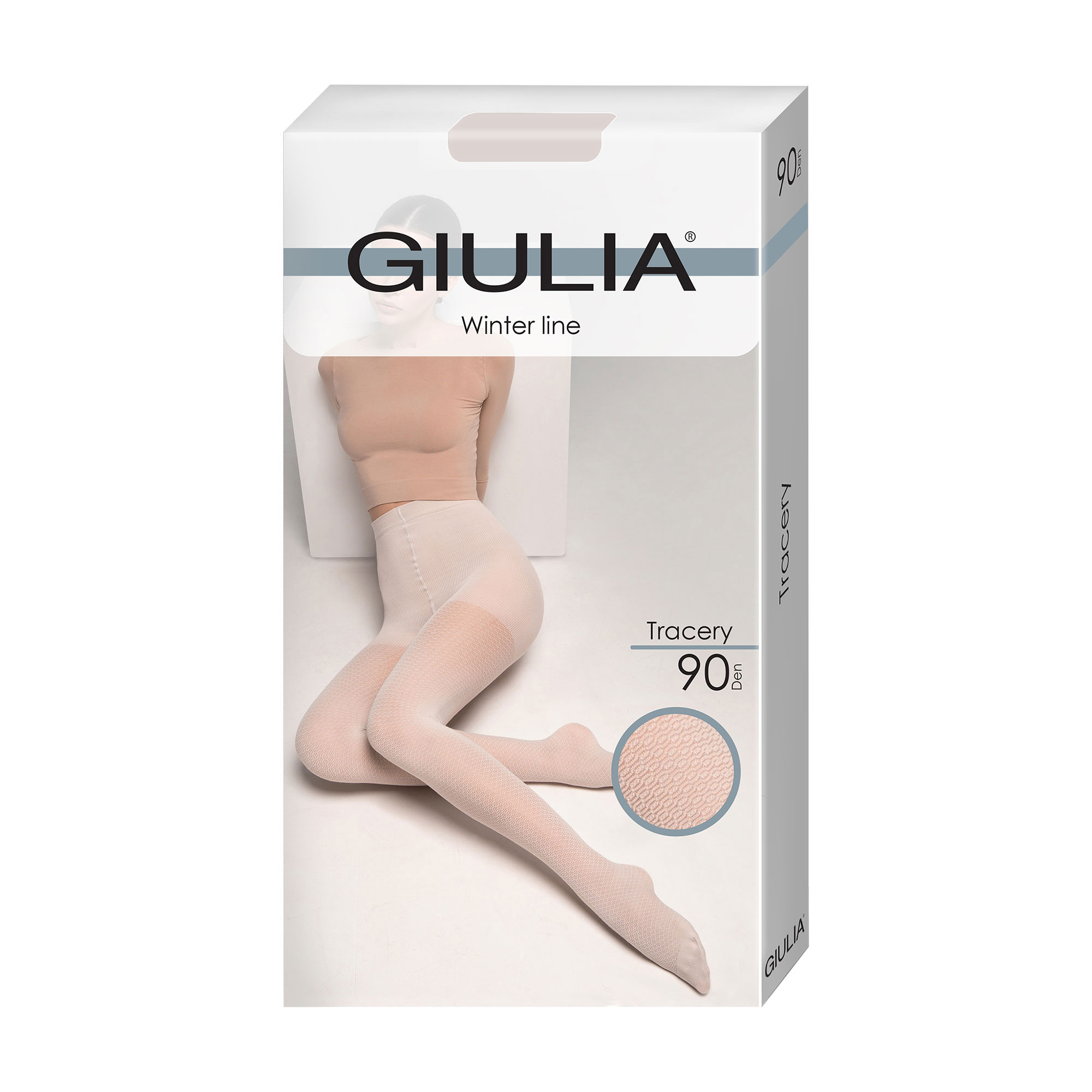 

Колготки жіночі Giulia Tracery з шортиками, 90 DEN, Moonlight, розмір 4