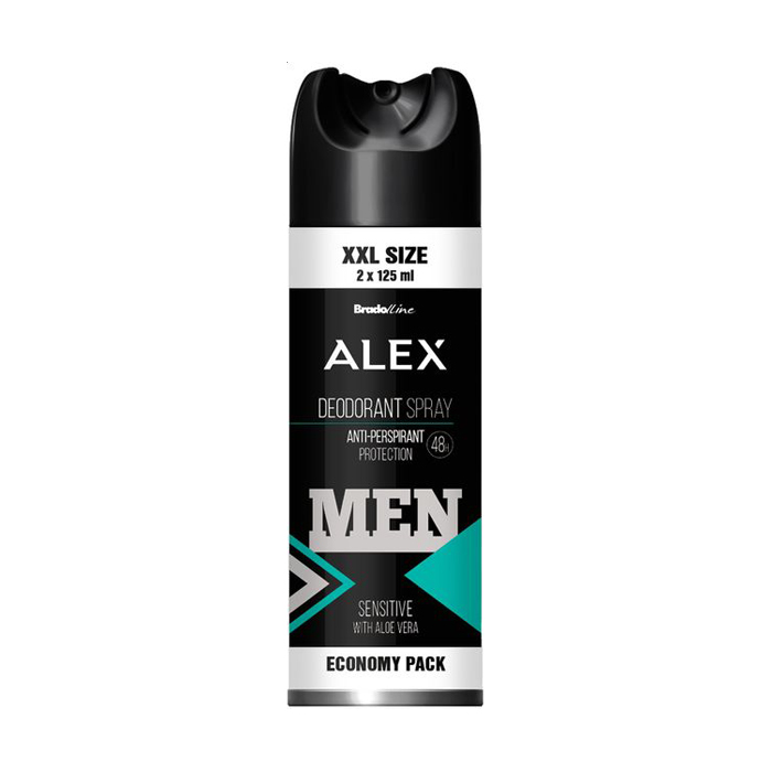 

Уцінка! Чоловічий дезодорант-спрей Bradoline Alex XXL Sensitive Deodorant Spray, 250 мл