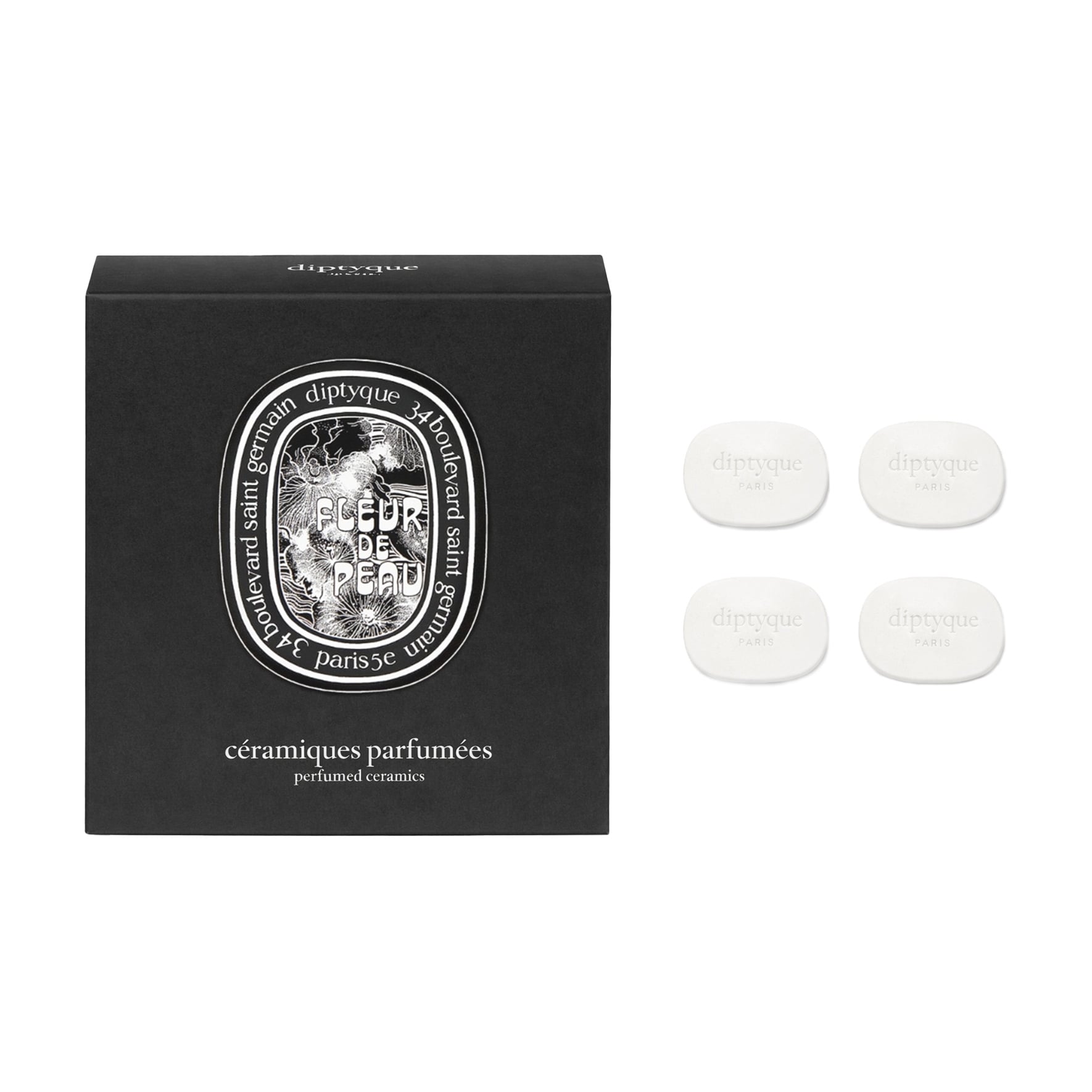 

Змінні блоки для парфумованої брошки Diptyque Fleur De Peau унісекс, 4 шт