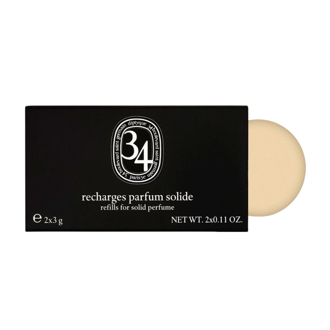 

Diptyque 34 Boulevard Saint Germain Тверді парфуми унісекс, 2*3 г